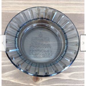 Ramada Express Casino Las Vegas Grey Smoked Glass 4.5" Ashtray